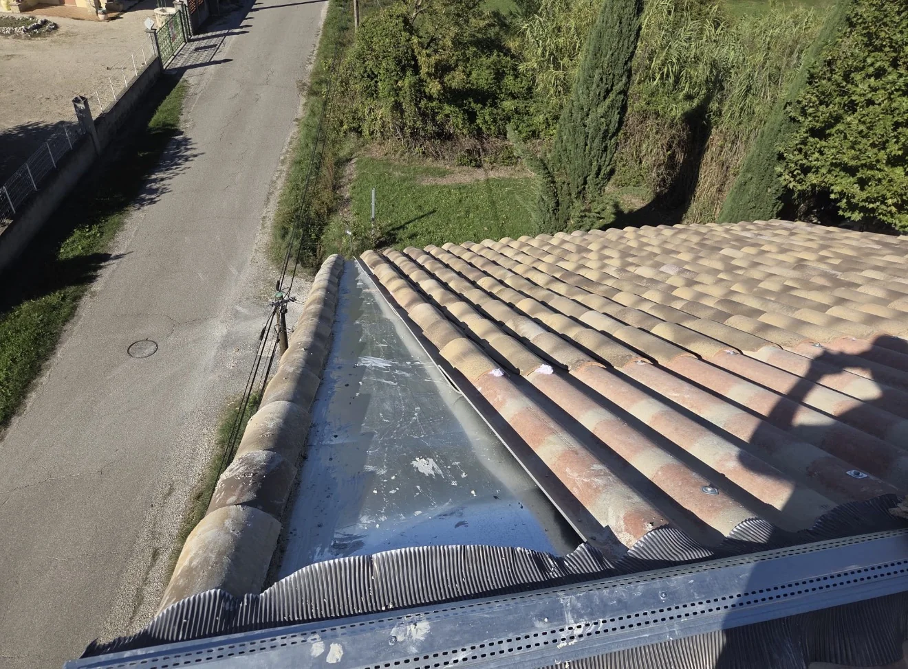 Préparation de la charpente et des liteaux